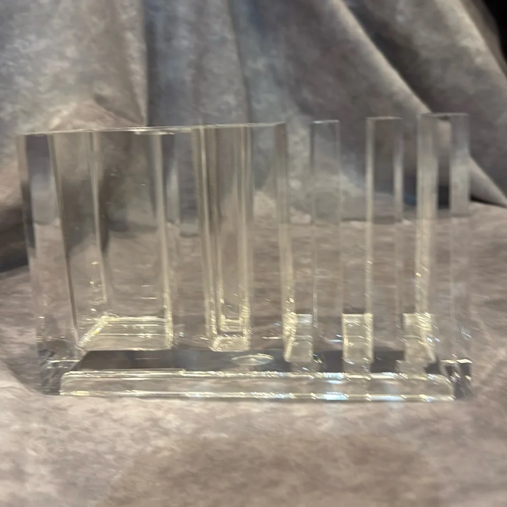 Desk organizer, lucite by Rede Guzzini vintage Mid Century ‎ Excellent